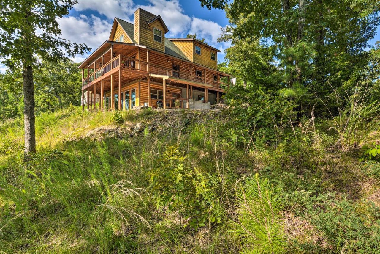 Spacious Log Cabin With Fire Pit And Game Room! Eureka Springs Extérieur photo